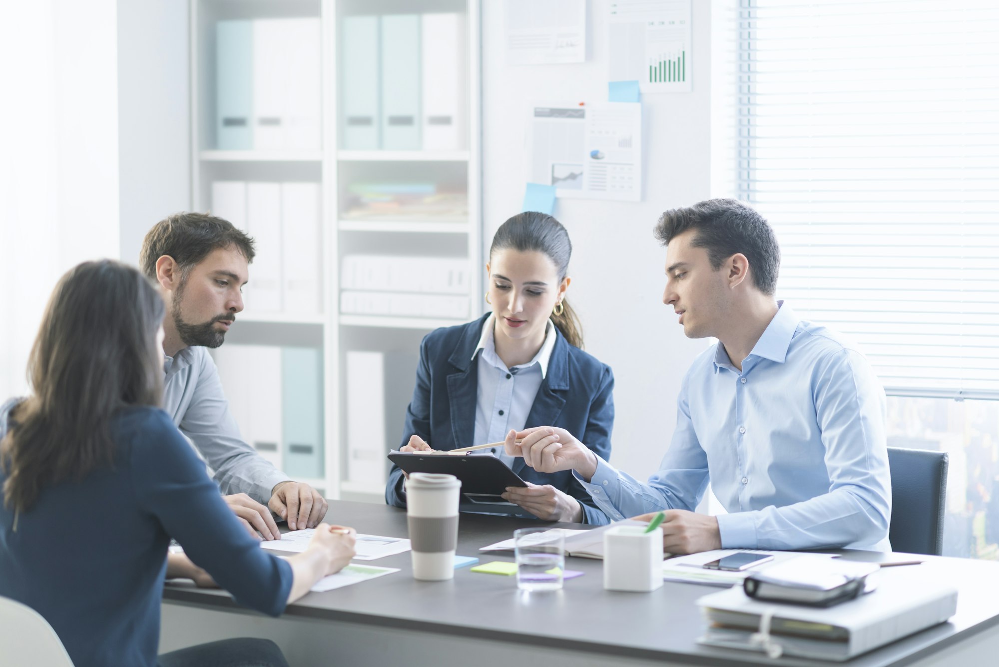 Business team working in the conference room